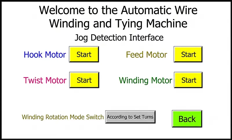 Automatic Cable Reeling & Tying Machine Touch Screen Operation Manual JW-CRT Series