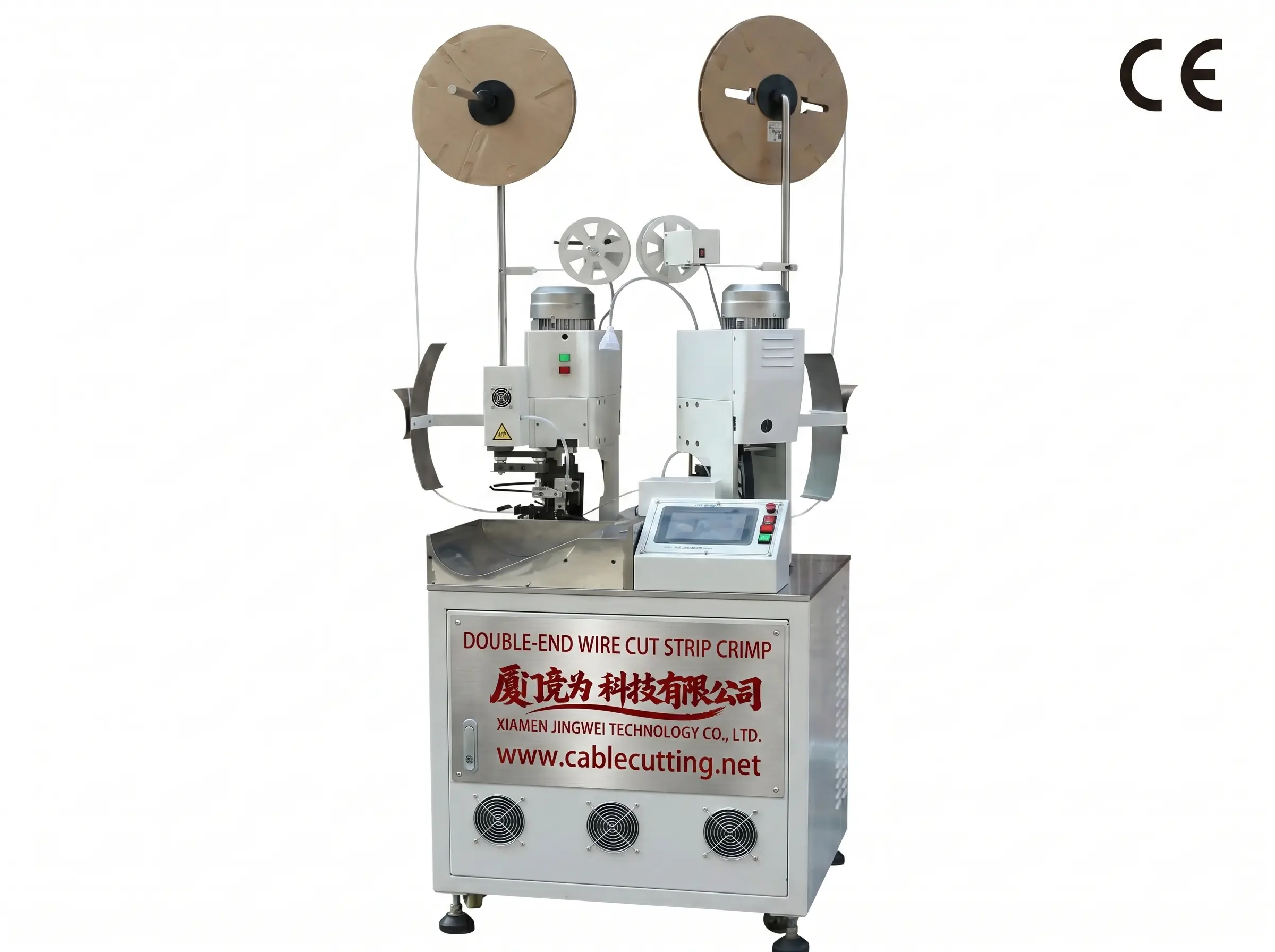 Máy Cắt Tuốt Ép Đầu Dây Tự Động Hai Đầu - Ép Đôi Chính Xác Từ JINGWEI