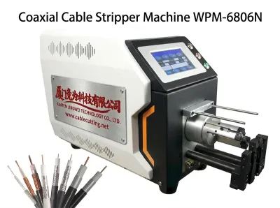 Máy Tuốt Cáp Đồng Trục Bán Tự Động Động Cơ Servo WPM-6806N