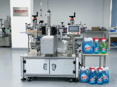 Máy dán nhãn cuộn hai mặt bán tự động JW-T-102
