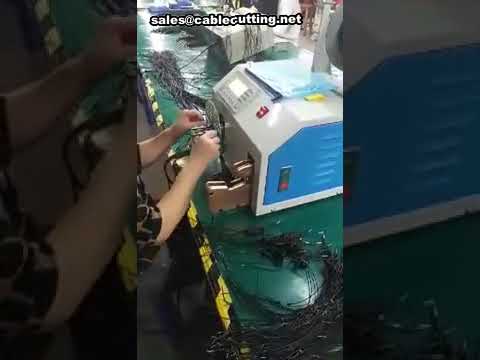 Máy quấn và buộc dây tai nghe tự động - Máy xoắn dây cáp hiệu quả
