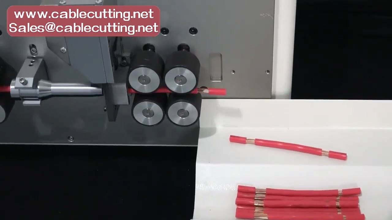 Máy cắt, tuốt dây điện tự động 825/835 8 bánh xe màn hình cảm ứng - Máy bóc vỏ dây cáp chính xác cao