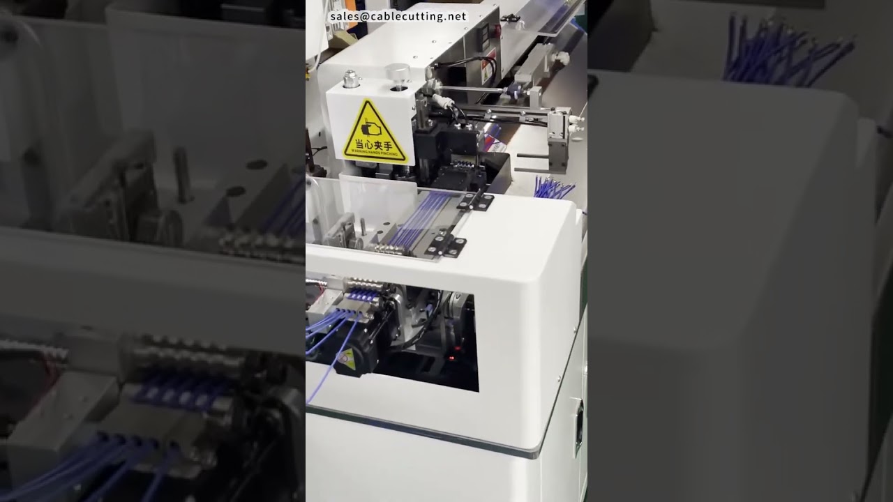 Máy uốn đầu cốt và thiếc hàn đa năng #machine #cablewirestrippingmachine #factory