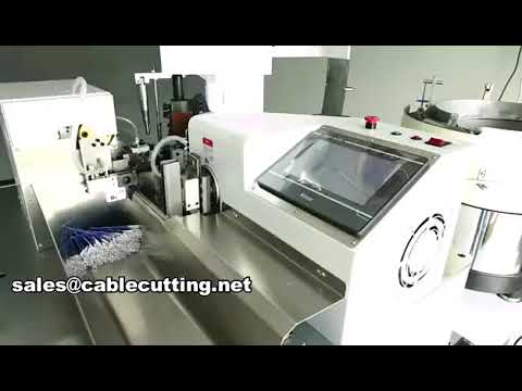 Máy tự động luồn ống co, ép đầu cáp, xoắn và thiếc hóa dây cáp WPM-018HS