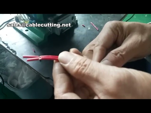 Máy tuốt dây điện dạng đứng bán tự động - Máy bóc vỏ dây cáp điện chuyên nghiệp