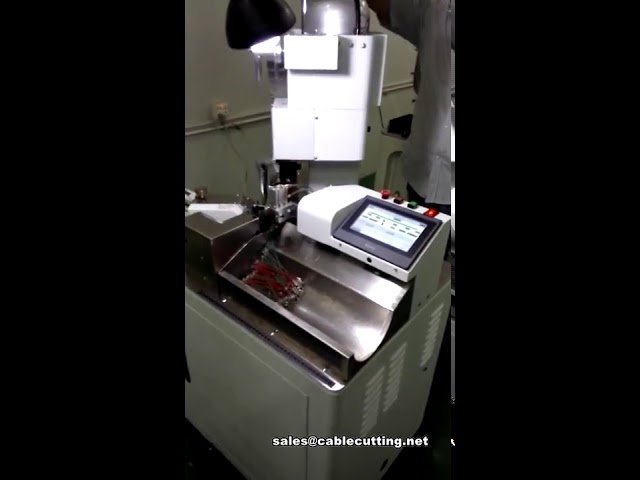 Máy ép đầu cốt tự động hoàn toàn – Máy cắt, tước và ép dây đôi hiệu suất cao
