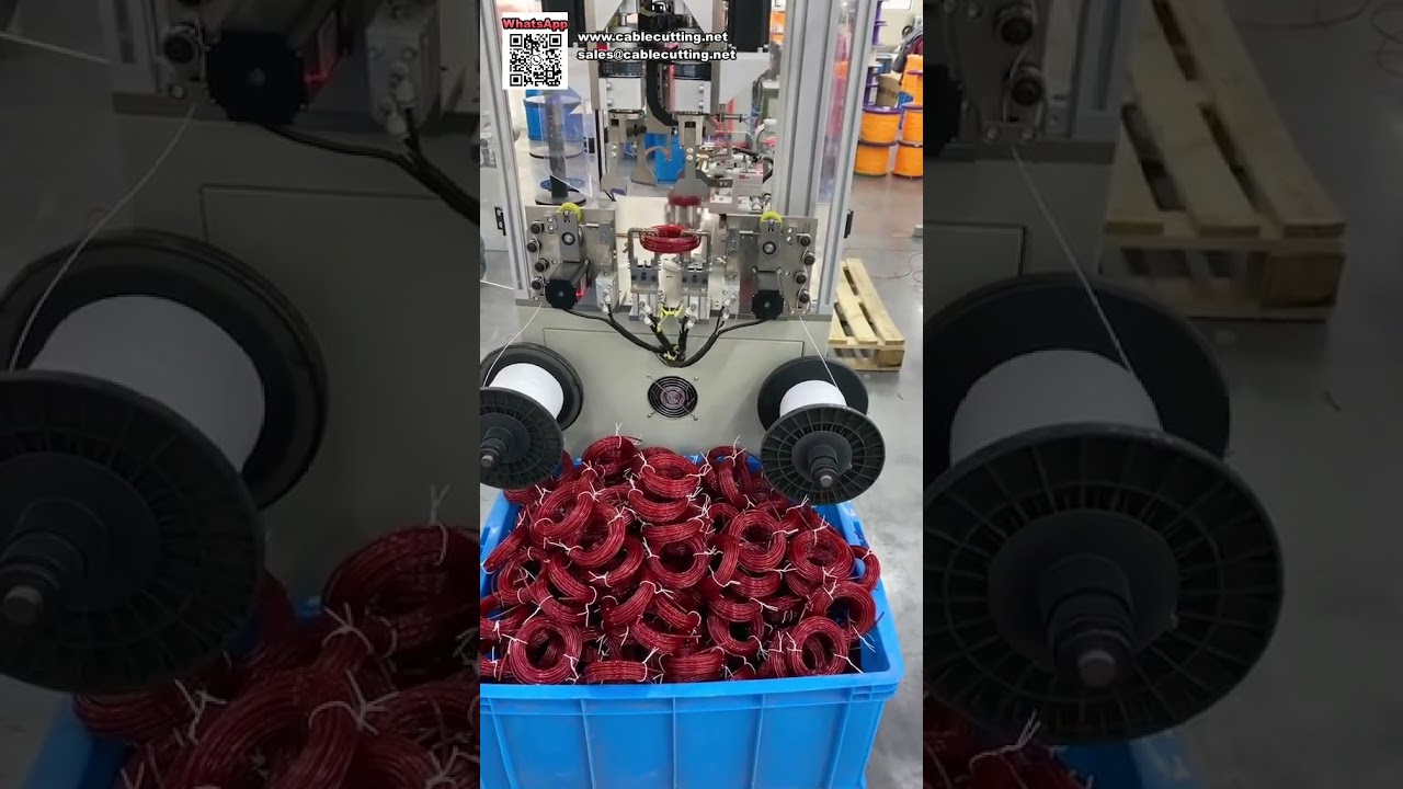 Máy quấn và buộc tự động năng suất cao cho dây cắt thẻ treo