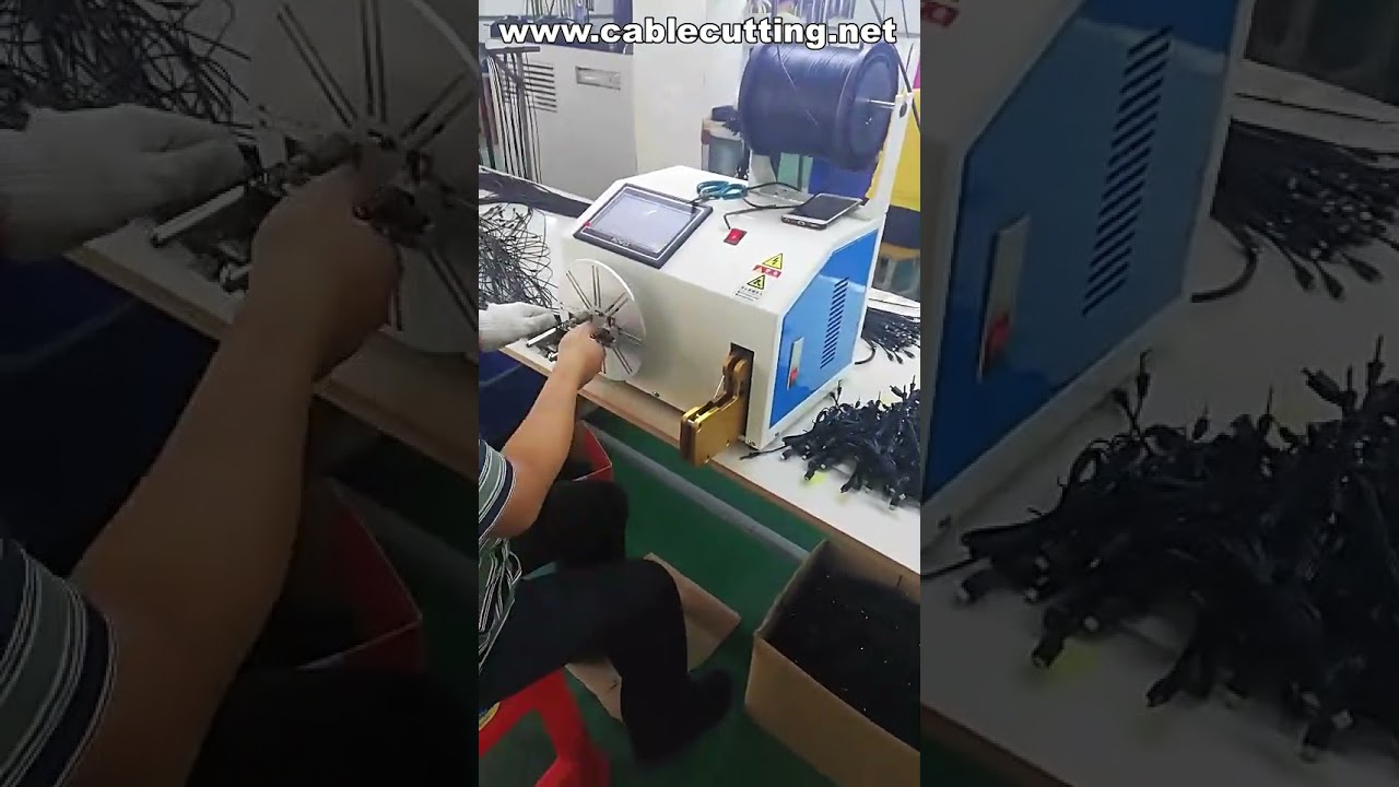 Máy quấn dây buộc chuyên nghiệp | Máy buộc dây cáp USB | Thiết bị quấn dây cáp bọc hiệu quả
