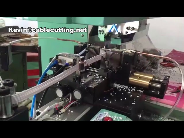 Máy cắt và tuốt dây tự động tốc độ cao | Máy cắt dây cáp chính xác