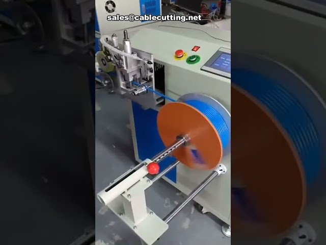 Máy Quấn, Cuộn, Cắt và Buộc Dây Cáp Tích Hợp Đo Chiều Dài | Máy Cắt Cuộn Dây Tự Động