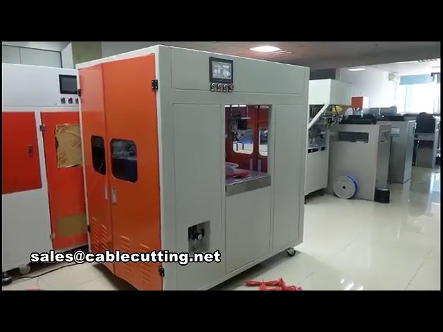 Máy cắt dây tự động, tuốt lõi cáp và quấn buộc cuộn dây chuyên nghiệp