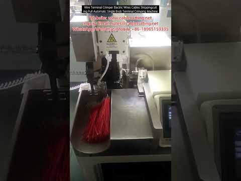 Máy Bấm Đầu Cos Dây Điện Tự Động Hoàn Toàn - Cắt, Tuốt, Bấm Đầu Cos Một Đầu Dây Cáp Điện