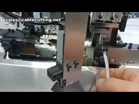 Máy tuốt vỏ dây và ép đầu cốt tự động, máy ép đầu nối cáp đa năng tốc độ cao