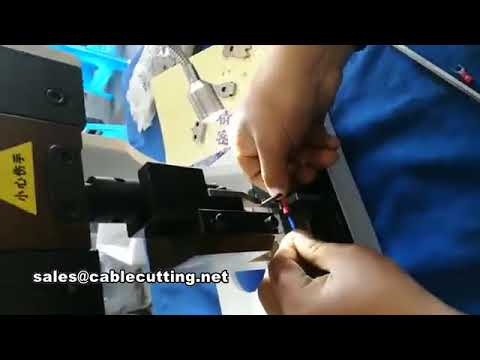 Máy ép đầu cốt ống cách điện bán tự động tích hợp chức năng tuốt dây - Hiệu suất cao