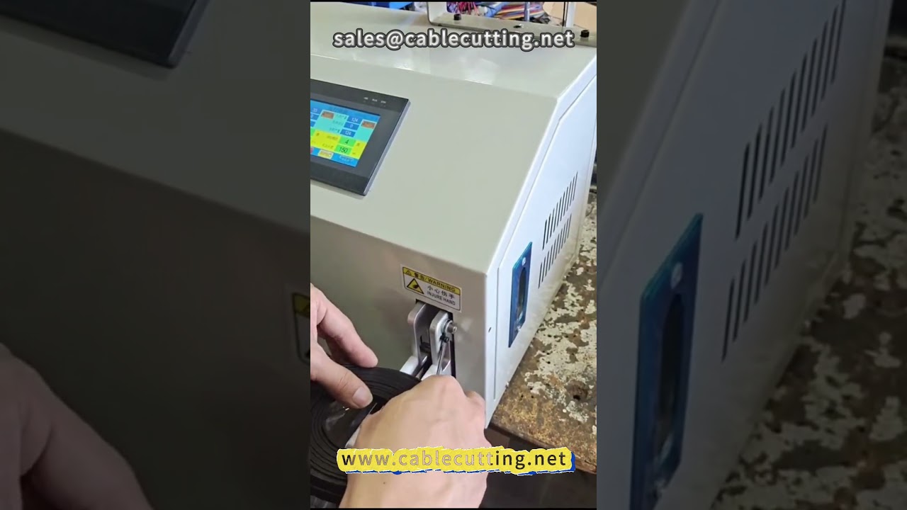 Máy quấn và buộc cáp mạng dẹt tự động - Giải pháp xử lý dây hiệu quả