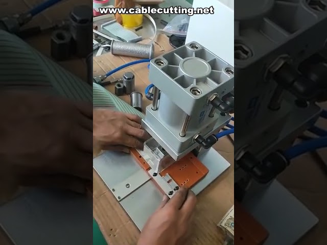 Máy ép cáp dẹp, máy uốn cáp ribbon tự động - Giải pháp gia công dây dẫn chính xác