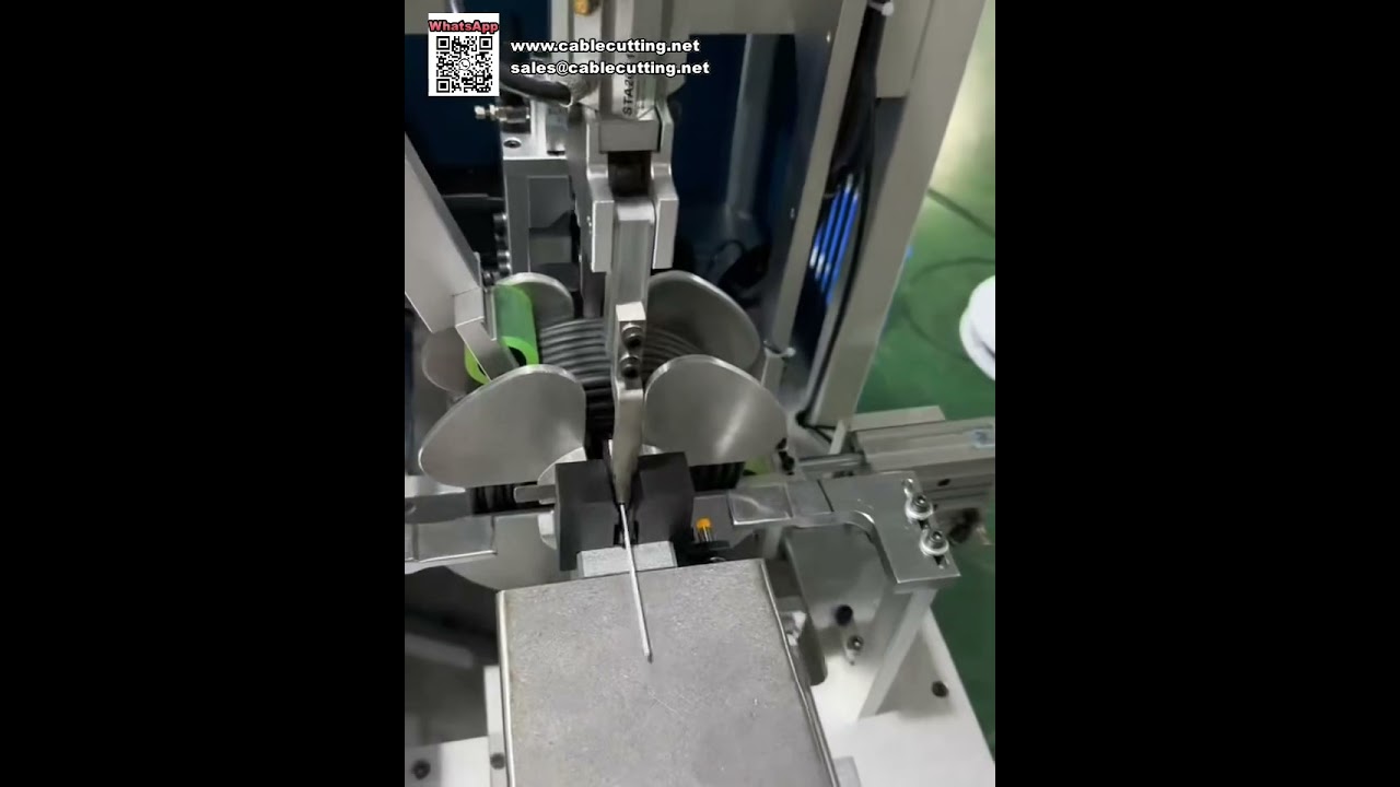 Thiết bị máy cắt, cuộn và buộc cáp ruy băng tự động đếm mét