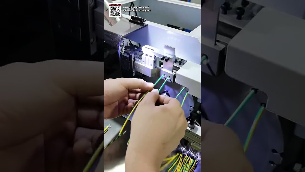 Máy tự động luồn và gia nhiệt ống co nhiệt — luồn và co trong một dòng chảy