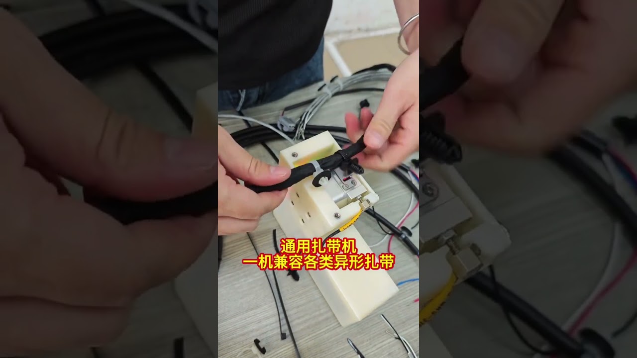Máy đai cáp tự động đa năng — đai tiêu chuẩn và đai định hình riêng