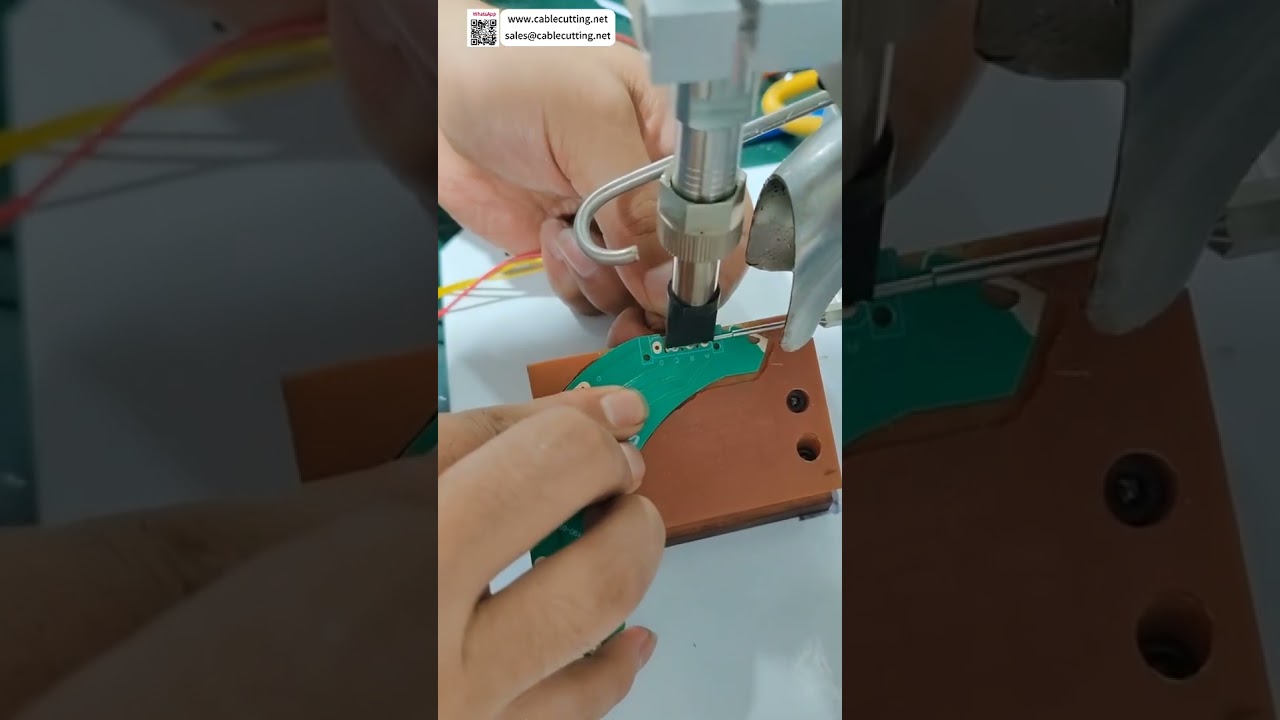 Máy hàn dây bán tự động Hàn xuyên lỗ chính xác với đế dây không lộ ra ngoài