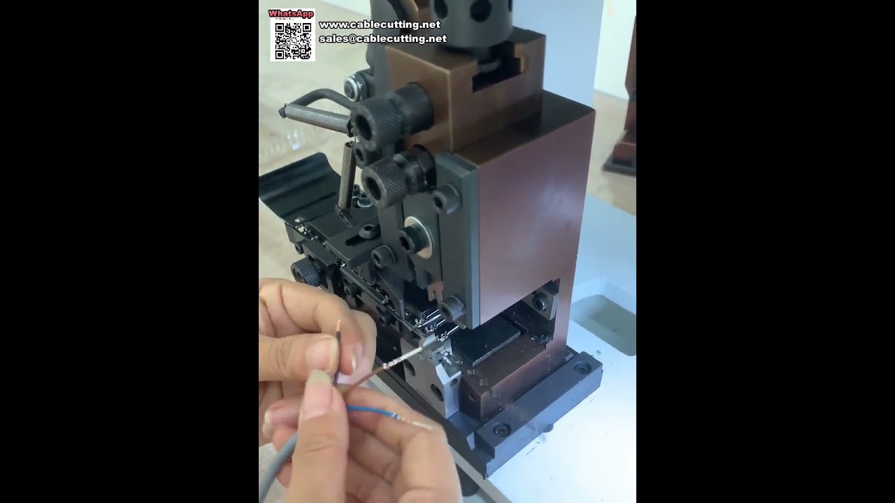 Máy ép đầu cốt bán tự động ép chính xác nhân đôi hiệu quả đấu dây