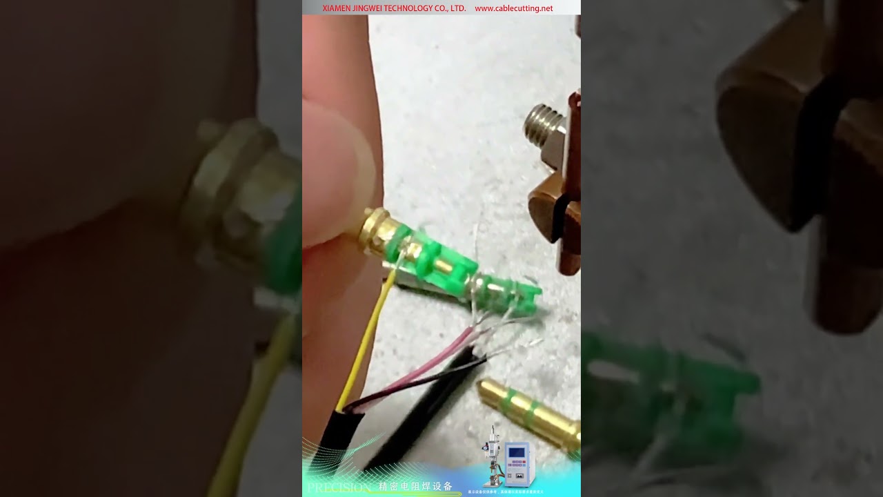 Máy hàn điểm điện trở chính xác — Chân pin tròn của connector