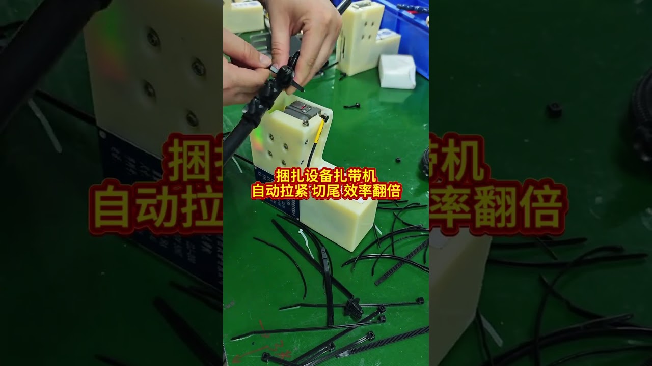 Máy buộc dây rút tự động siết và cắt tự động để tăng gấp đôi sản lượng nhà máy của bạn