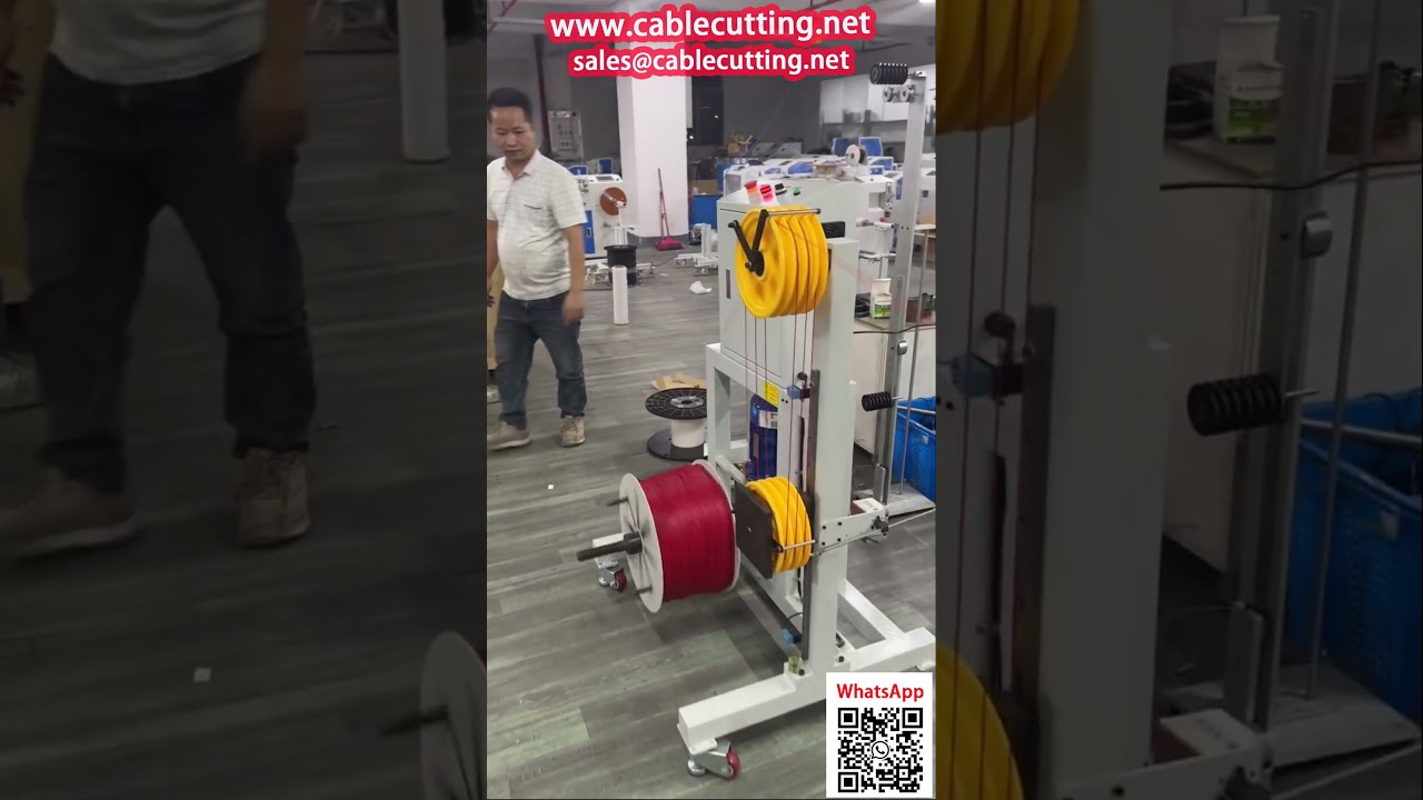 Máy quấn dây điện tử tự động có bộ đếm và xếp dây