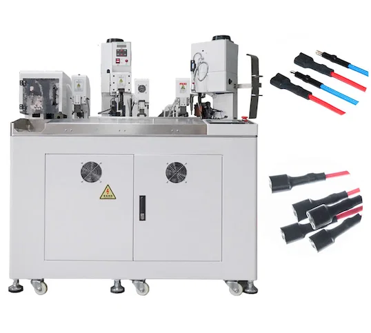 Máy Dập Cáp Hai Bên Co Nhiệt Tự Động Hoàn Thiện